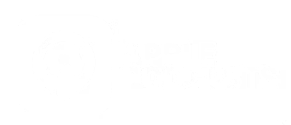 White logo graphic featuring the text "Apple Podcasts"