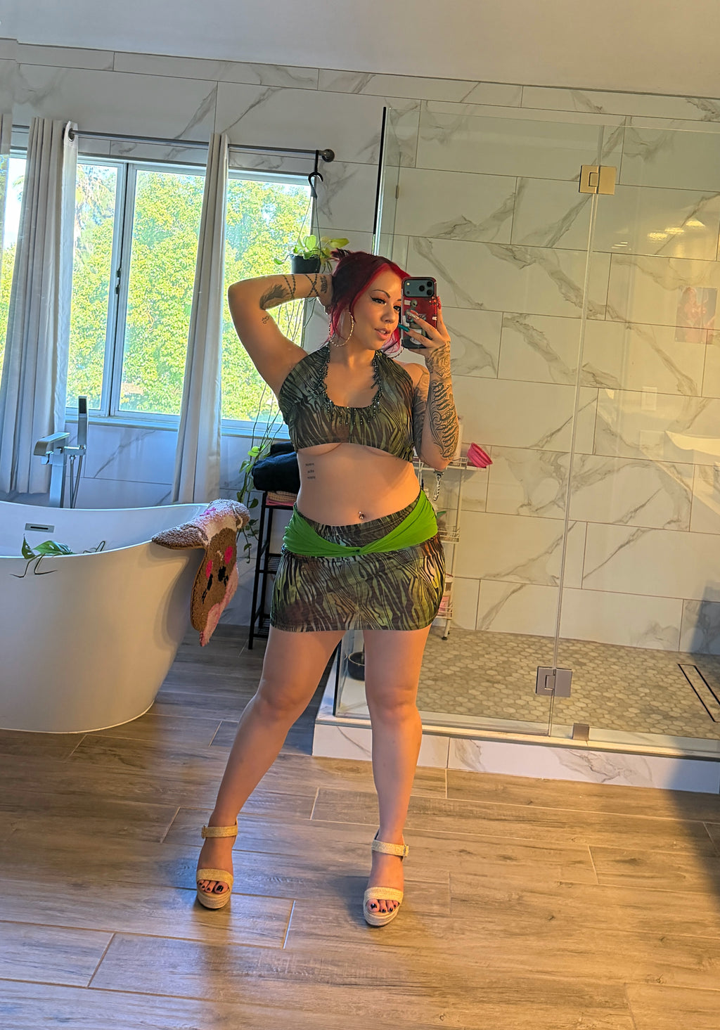 Costa Rica Halter Top & Skirt Set