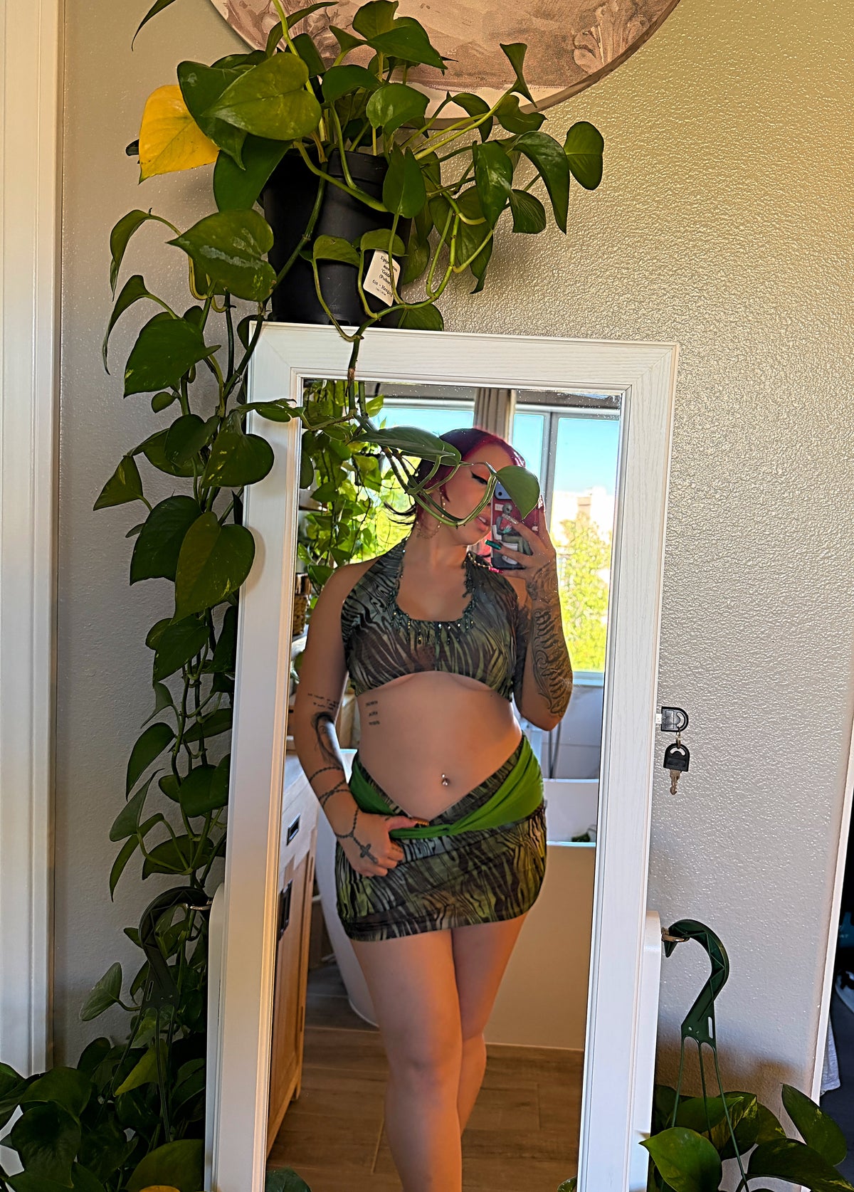 Costa Rica Halter Top & Skirt Set