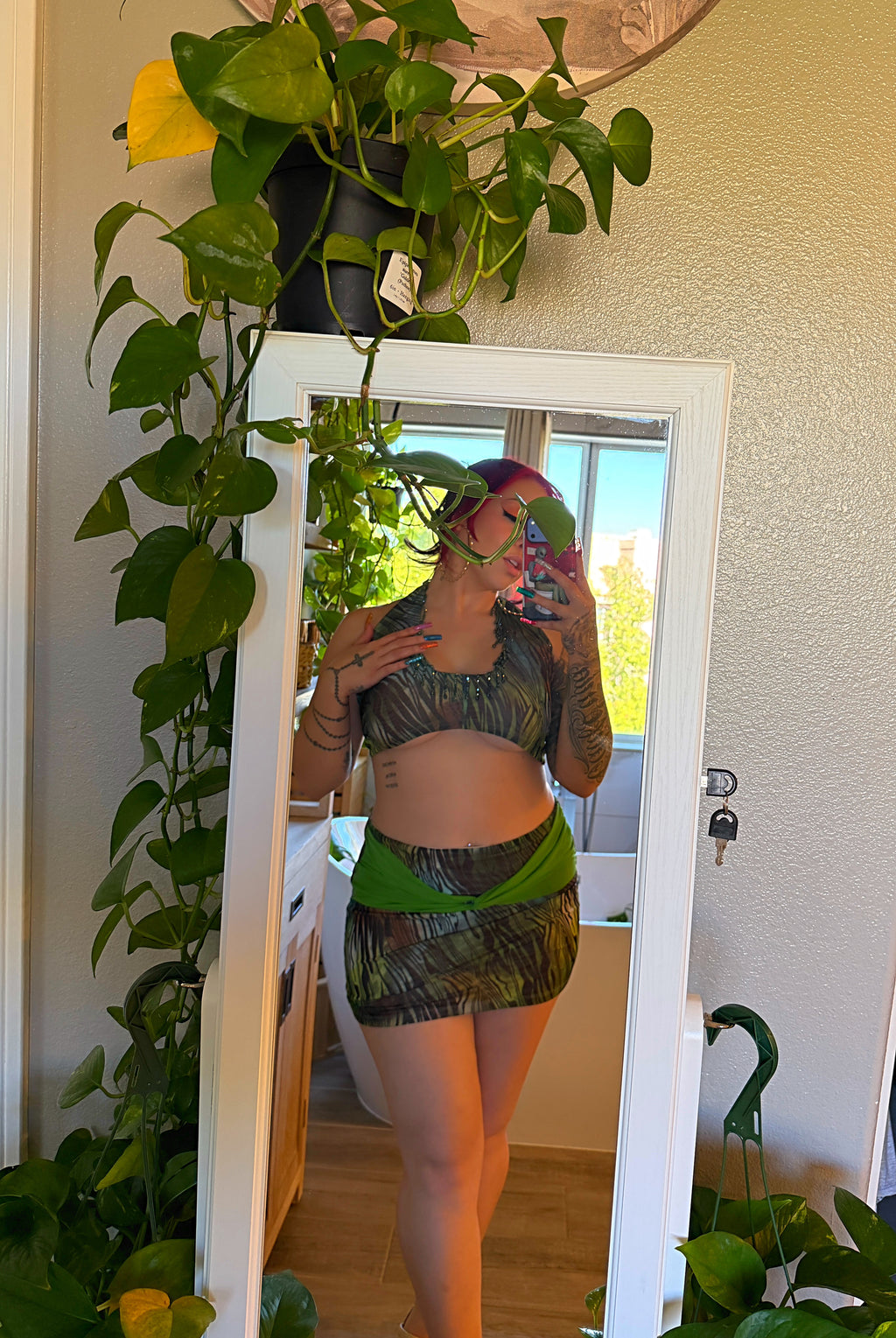 Costa Rica Halter Top & Skirt Set