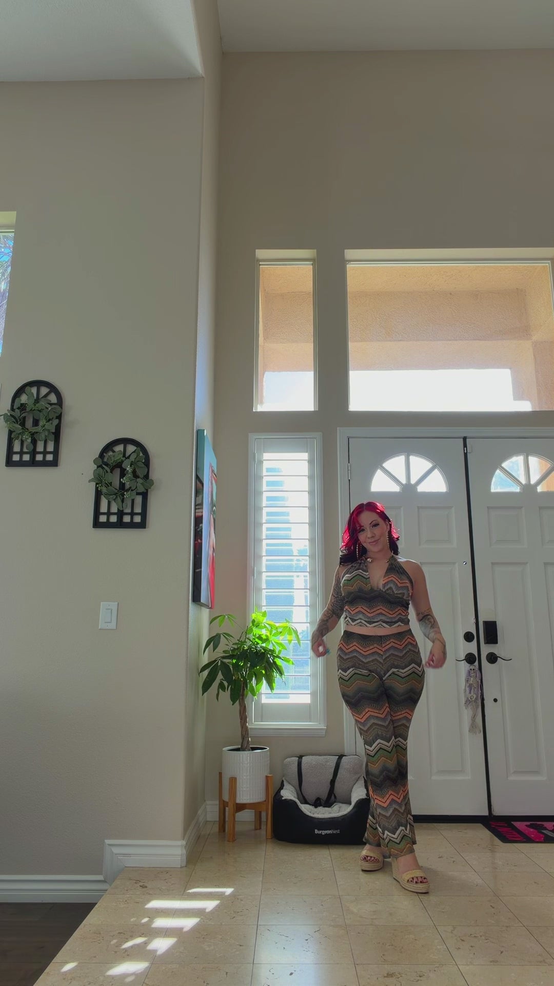 Main Attraction Halter Top & Bell Bottoms Set